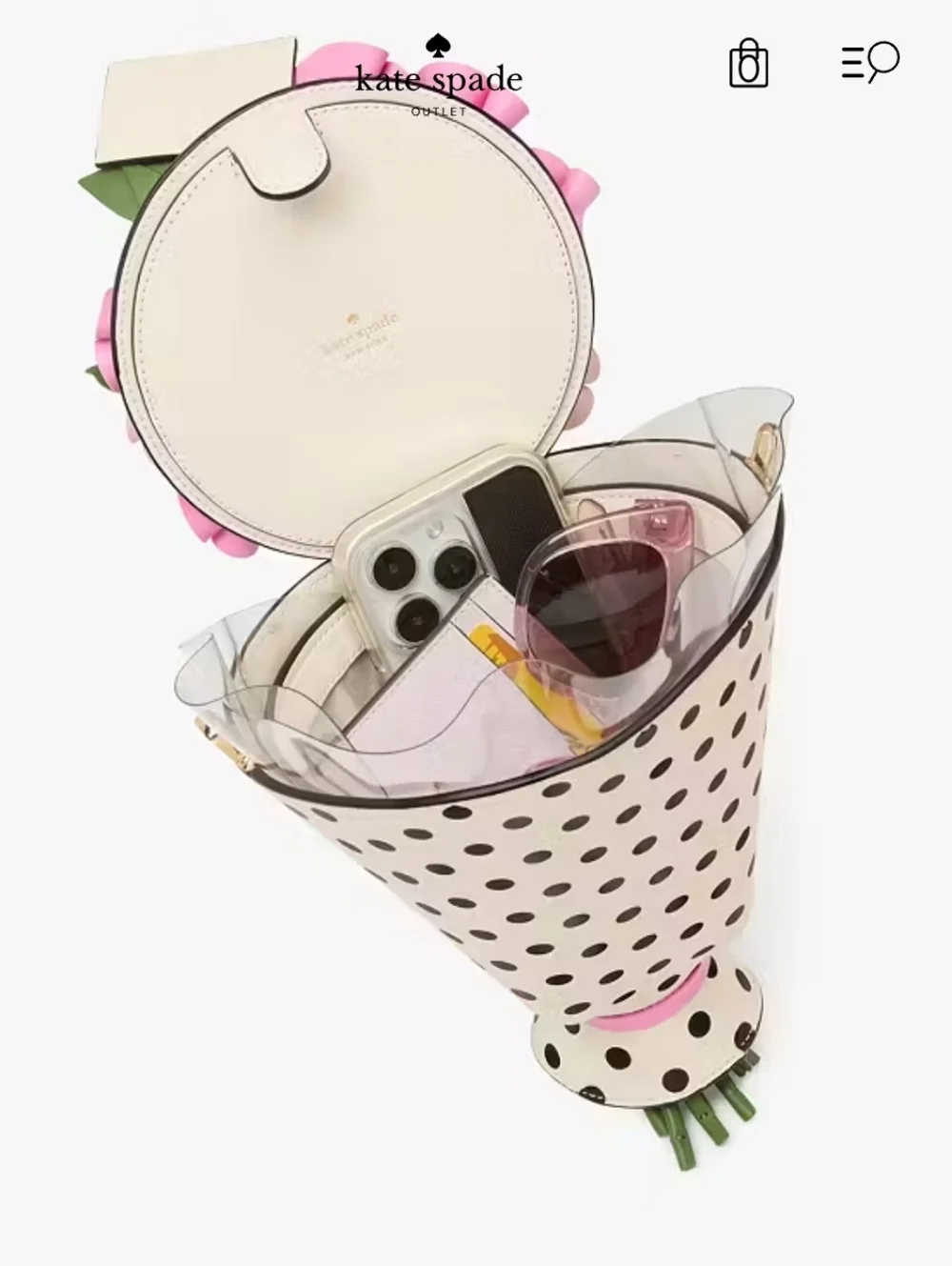 kate spade 3d Flowers Bouquet Bag, New Without Tags - Picture 4 of 10